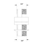 Connettore Per Serbatoio Acqua In Ottone Massiccio | Riduzione Da 1/2" Femmina A 3/4" Maschio | Attacco A Paratia Con 2 Guarnizioni In Gomma - 4