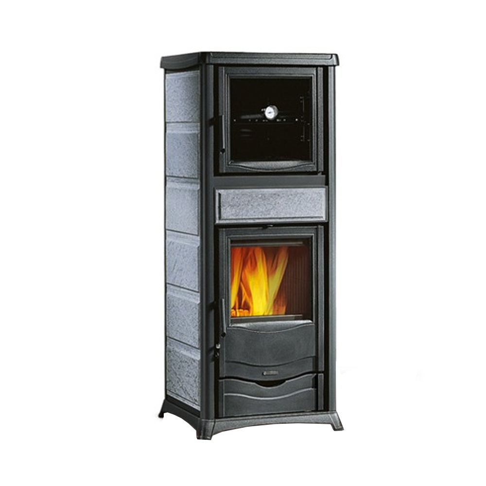 Stufa A Legna ROSSELLA PLUS FORNO in pietra Naturale 9,1 kW - D'Alessandris