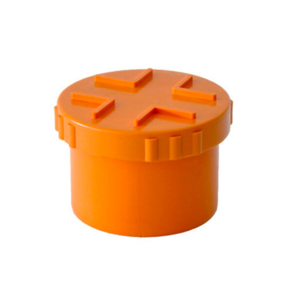 Tappo a vite con guarnizione Ø 80mm PVC