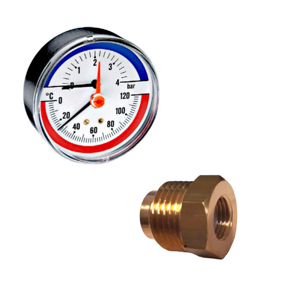 Termometro DN80 4 bar 0-120°C Attacco Posteriore