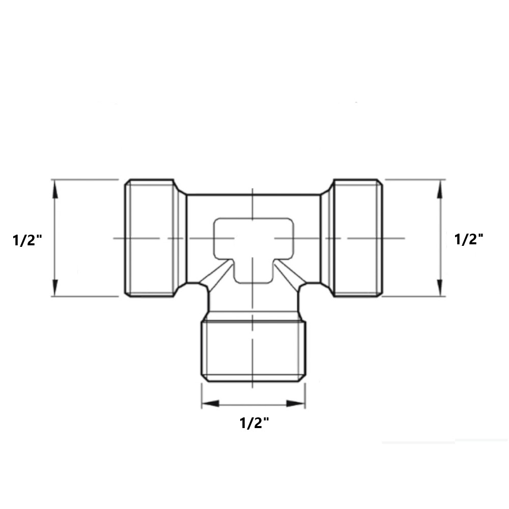 Tes Ottone Nichelato Maschio 1/2” Tes Ottone Nichelato Maschio 1/2'' - immagine 2