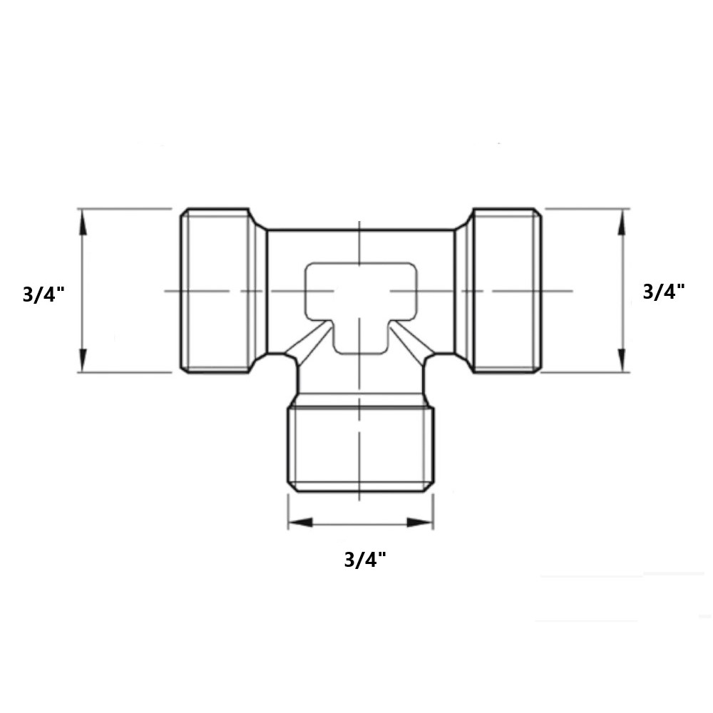 Tes Ottone Nichelato Maschio 3/4” Tes Ottone Nichelato Maschio 3/4” - immagine 2