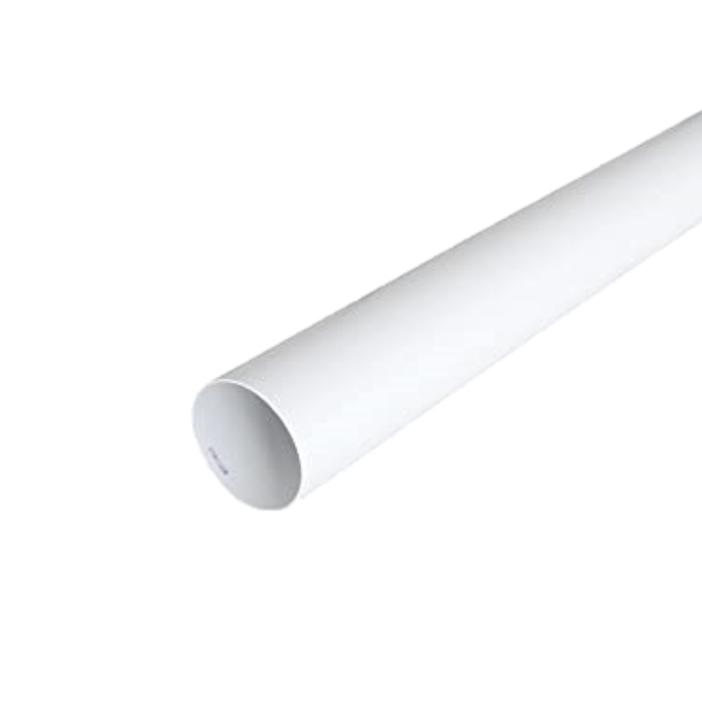 Tubo di areazione tondo Ø125 bianco da 1.5mt Tubo di areazione tondo Ø125 bianco da 1.5mt