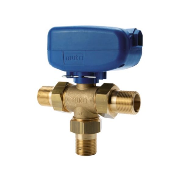 Valvola a sfera motorizzata 3 vie Ø 1 230v TMO Mut