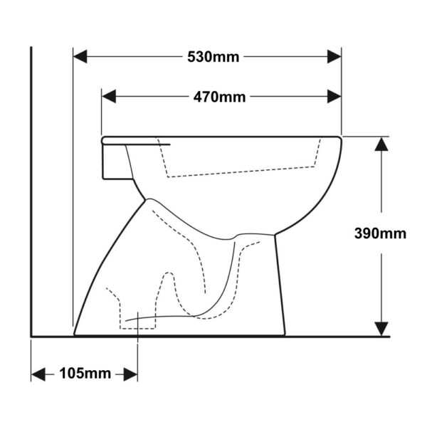 24 PZ VASO di scarico curvo per comprimere plastica piante di plastica
