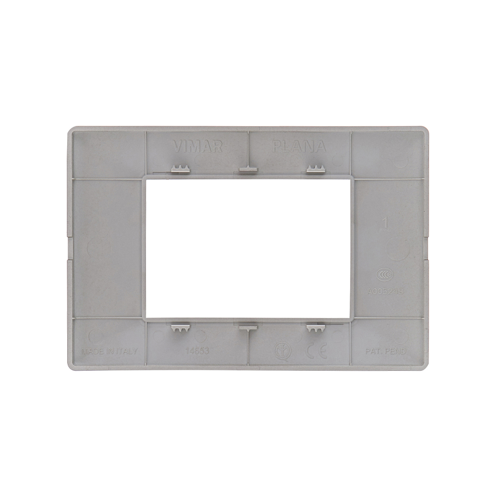 Vimar Plana Placca 3M nichel opaco 14653.21 Vimar Plana Placca 3M nichel opaco 14653.21