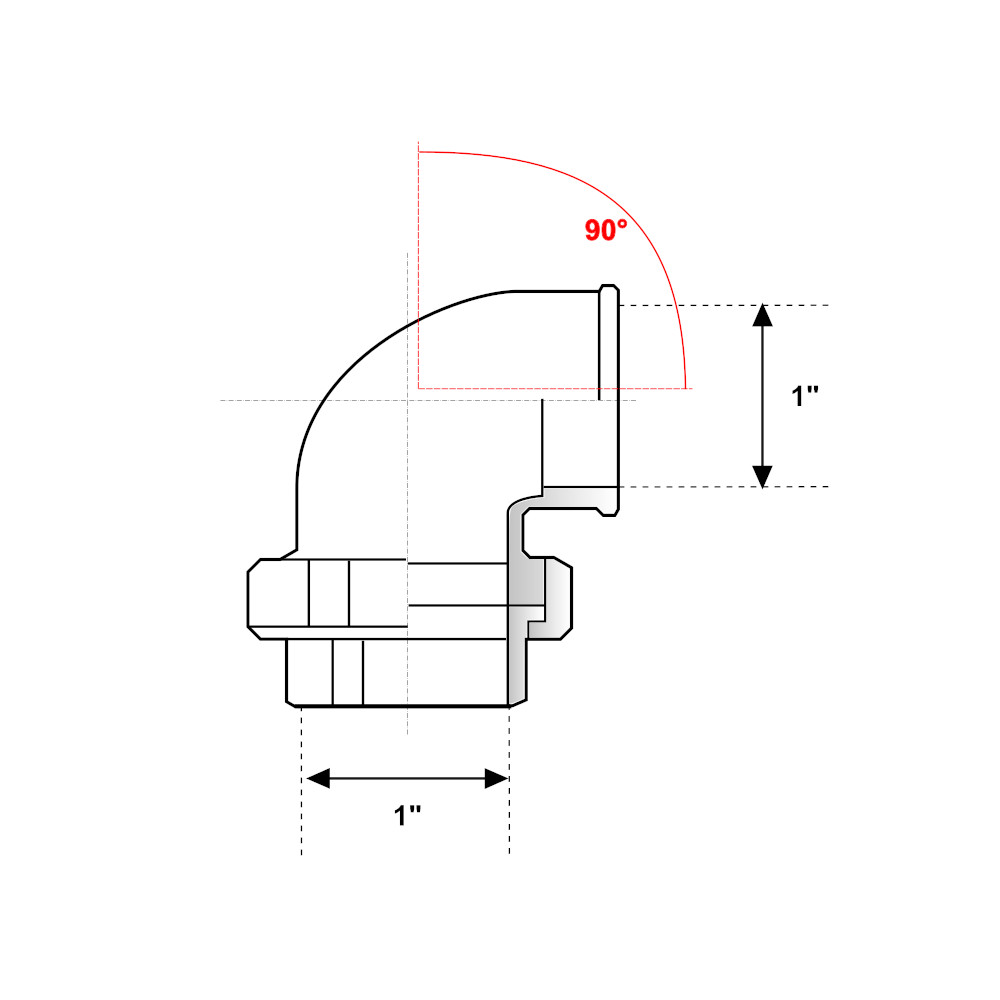 Gomito 90° Ghisa Zincata FF 1″ Gomito 90° Ghisa Zincata FF 1" - immagine 2