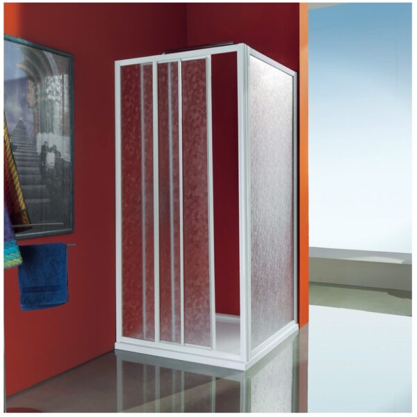 box doccia angolare bianco stampato vetro 3mm