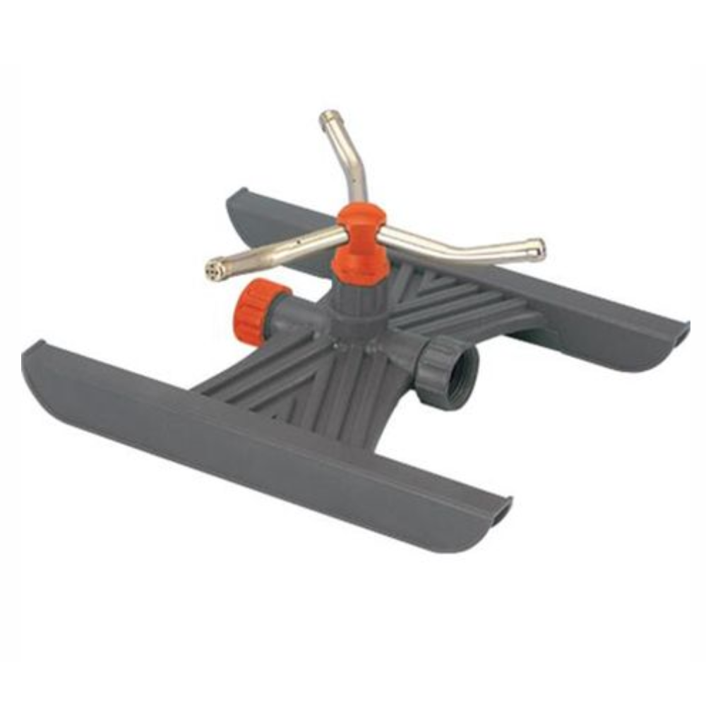 TOTAL - Irrigatore rotante a 3 bracci in plastica - 16,5 x 14 x 8 cm