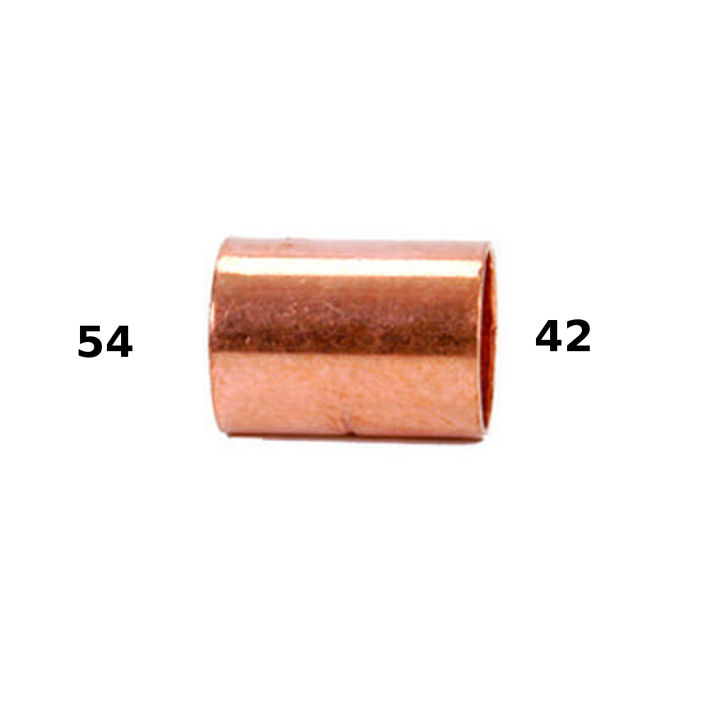 Manicotto A Saldare Per Tubo Rame FF Ø54mm Manicotto A Saldare Per Tubo Rame FF Ø54mm - immagine 2