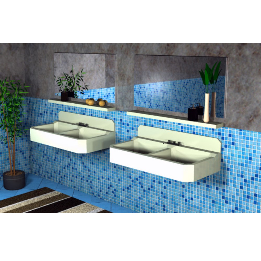 Mensola pesante per lavabi 2pz Fischer Mensola pesante per lavabi 2pz Fischer - immagine 2