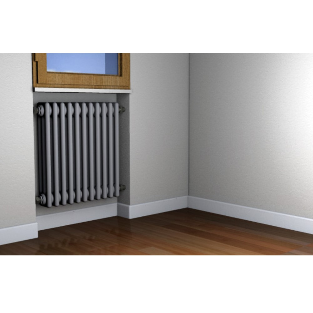 Mensola per radiatori tubolari 5/6 colonne Fischer Mensola per radiatori tubolari 5/6 colonne Fischer - immagine 2