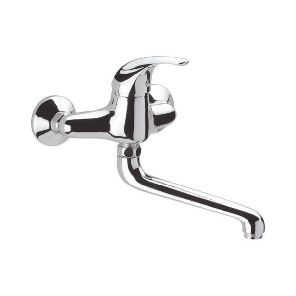 miscelatore lavello cromato a muro serena daniel