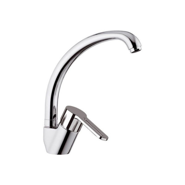 miscelatore lavello cromato canna alta 45° smart daniel