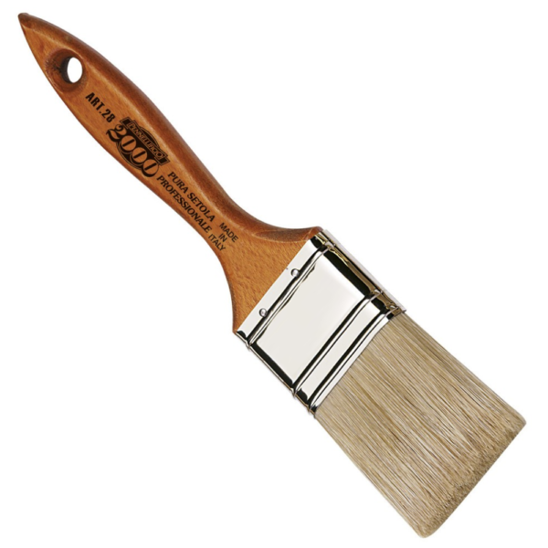 pennellessa bionda manico legno turchese