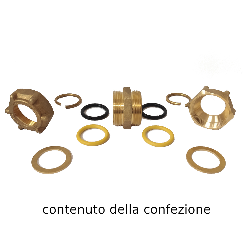 Manicotto doppio a stringere per tubo in rame FF Ø12mm Manicotto doppio a stringere per tubo in rame FF Ø12mm - immagine 4