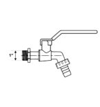 VALVOLA A SFERA Rubinetto In Ottone Telaio Paralume Vintage Acqua Calda - Foto 11