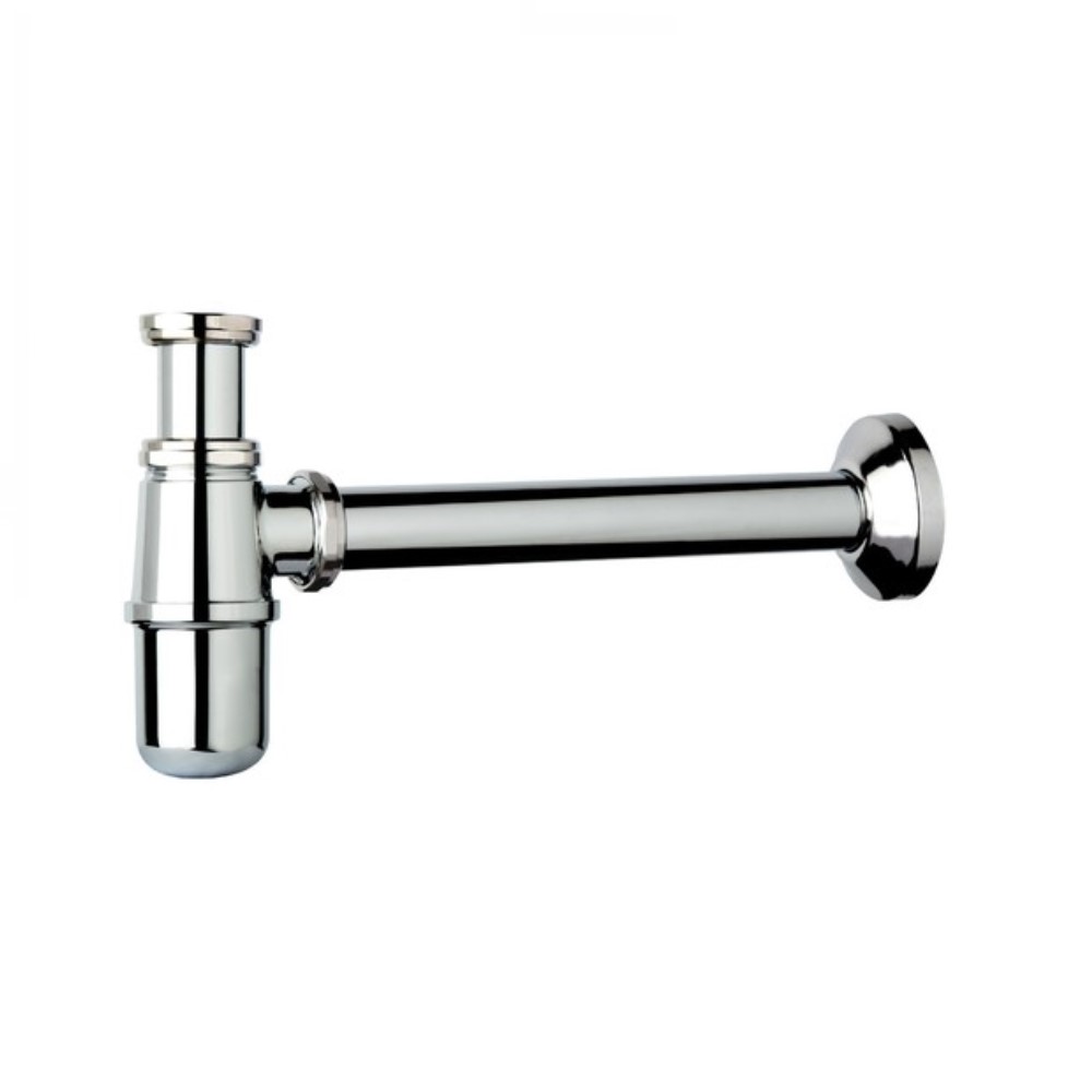 F402 - Sifone A S 1" 1/4 Per Bidet Tubo Cm 24 E Rosone Ottone - Fima - Carlo Fra - Foto 4