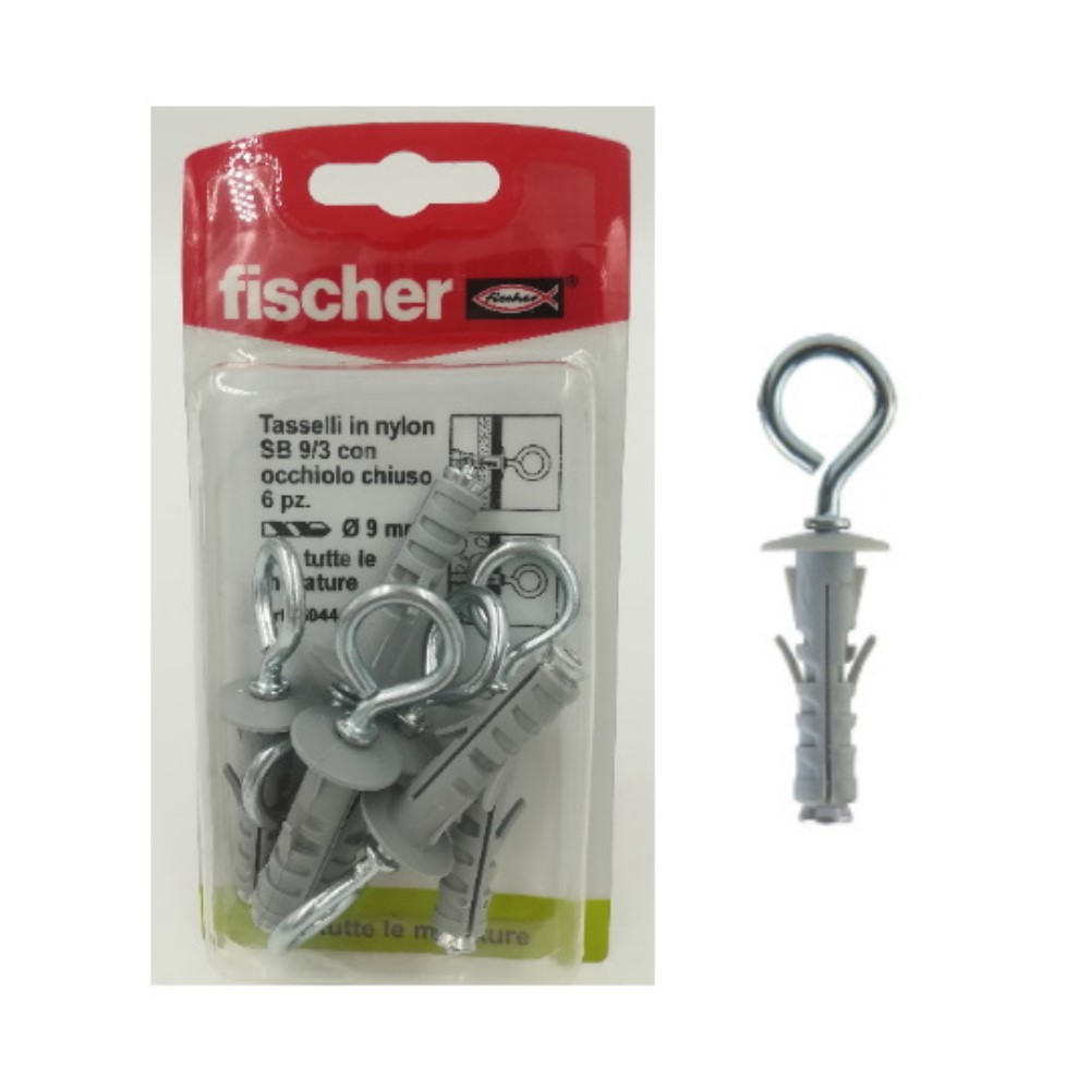 Tasselli ad espansione SB 9/3 K con occhioli Fischer Tasselli ad espansione SB 9/3 K con occhioli Fischer