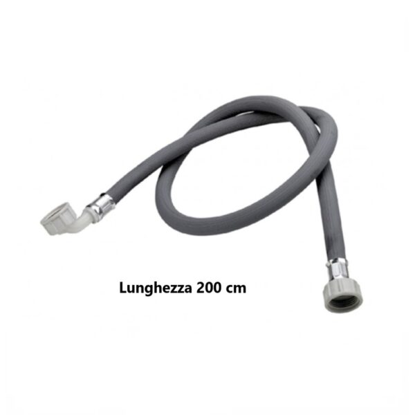 tubo carico lavatrice 200 cm curva