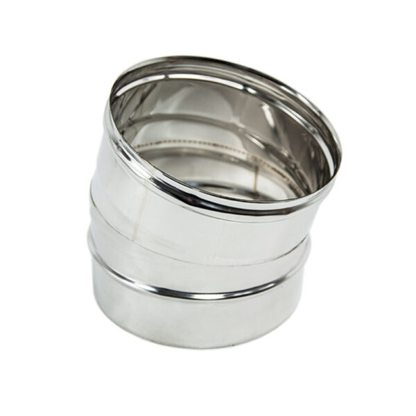 Curva 15° Monoparete Acciaio Inox Ø200mm Multiclima