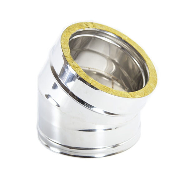 Curva 30° Doppia Parete Acciaio Inox Ø200mm Multiclima