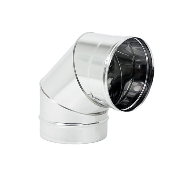 Curva 90° Monoparete Acciaio Inox Ø100mm Multiclima