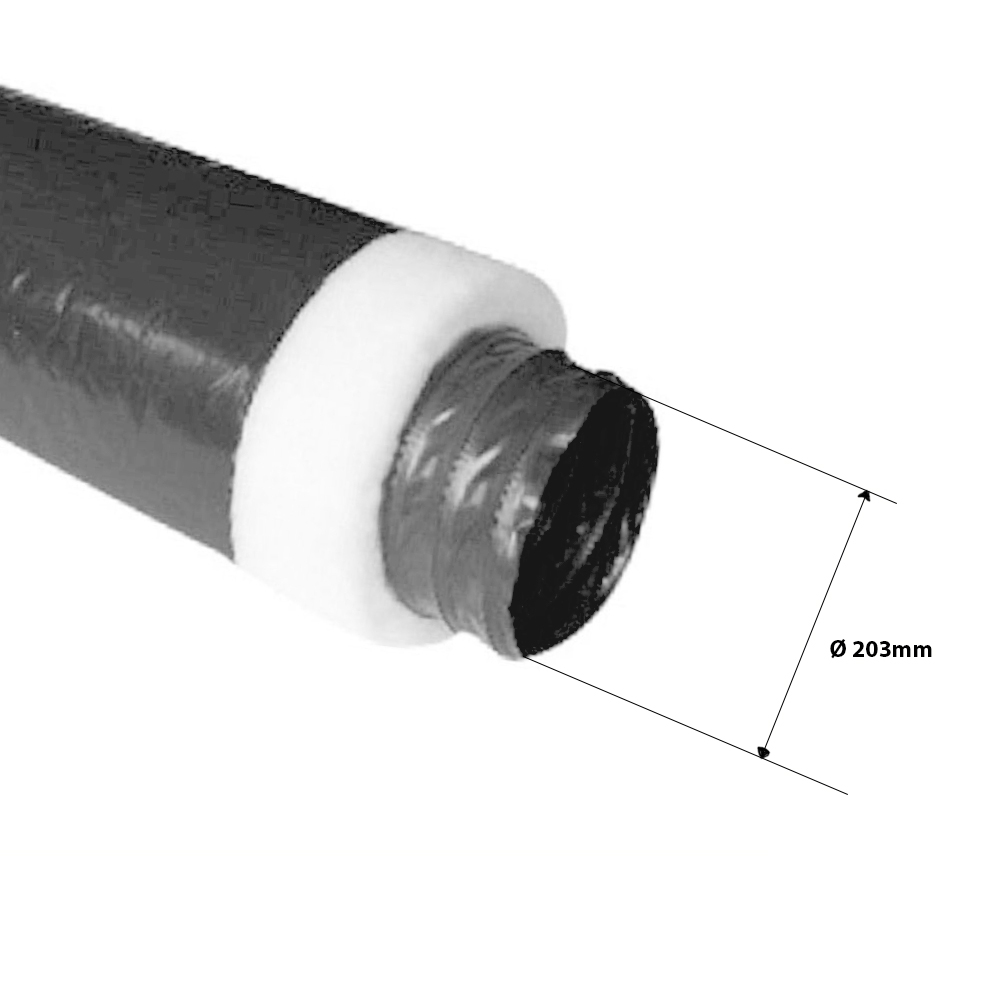 Tubo Flessibile Alluminio 90mm | Per Ventilazione | Lunghezza 2.5m - Foto 3