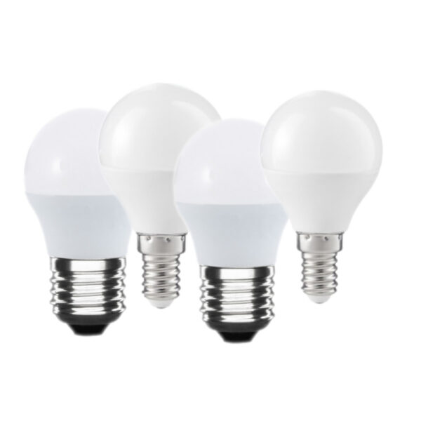 Set lampadine LED E27 E14 a sfera bianco naturale