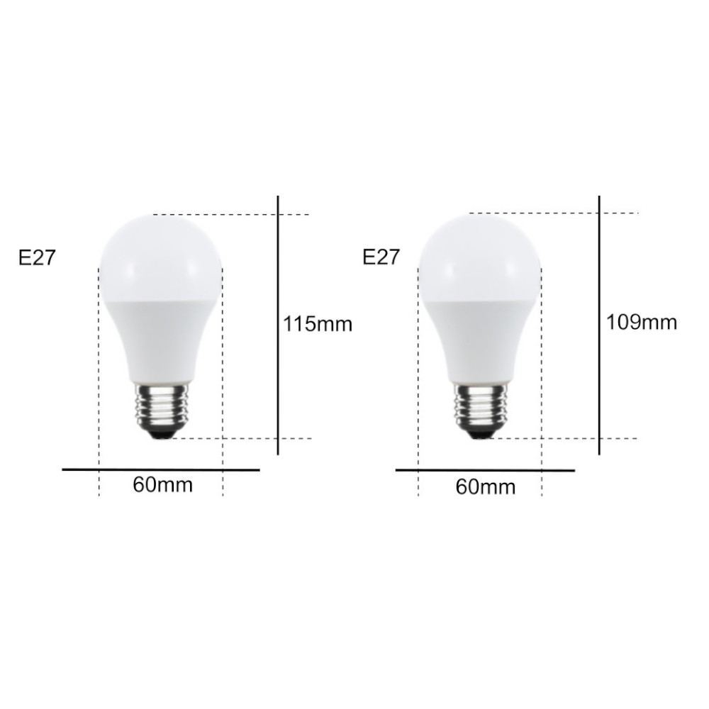 Set lampadine LED E27 a globo a goccia bianco caldo - D'Alessandris