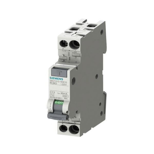 Interruttore Magnetotermico Diff. 5SV13131KK10 10A 1P+N Siemens
