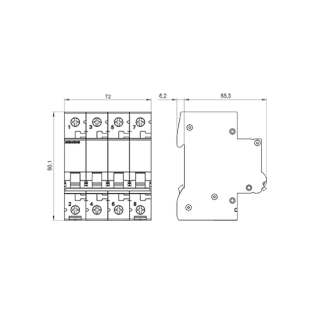 Interruttore Di Isolamento CC Fotovoltaico Solare IP66 1500VDC 63A • Italia