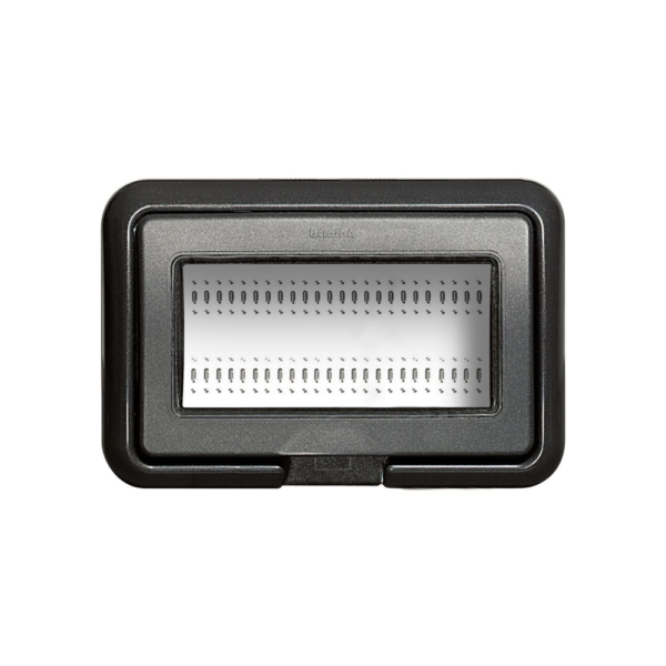 Placca Stagna 4P Antracite Livinglight BTicino