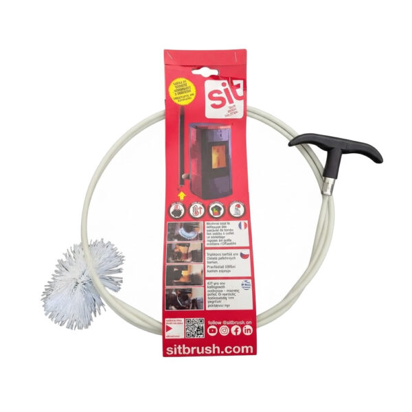 Scovolo per camini in kit per tubi pellet 2mt Ø 80mm e Ø 100mm