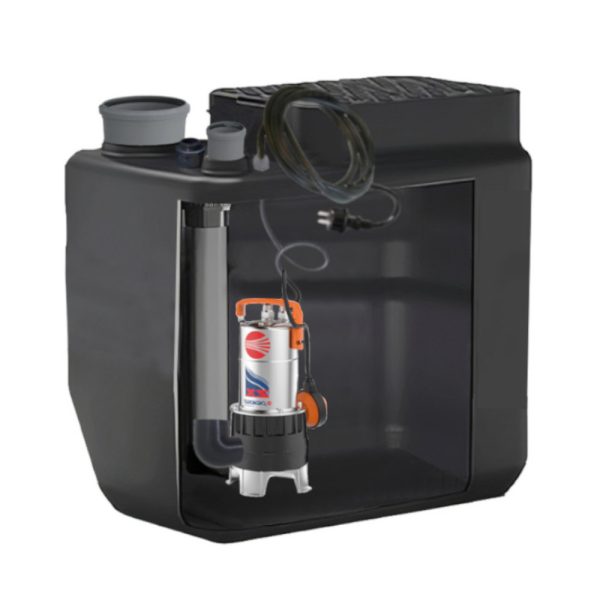 Stazione di sollevamento 200 litri Pedrollo Vortex 0,85hp