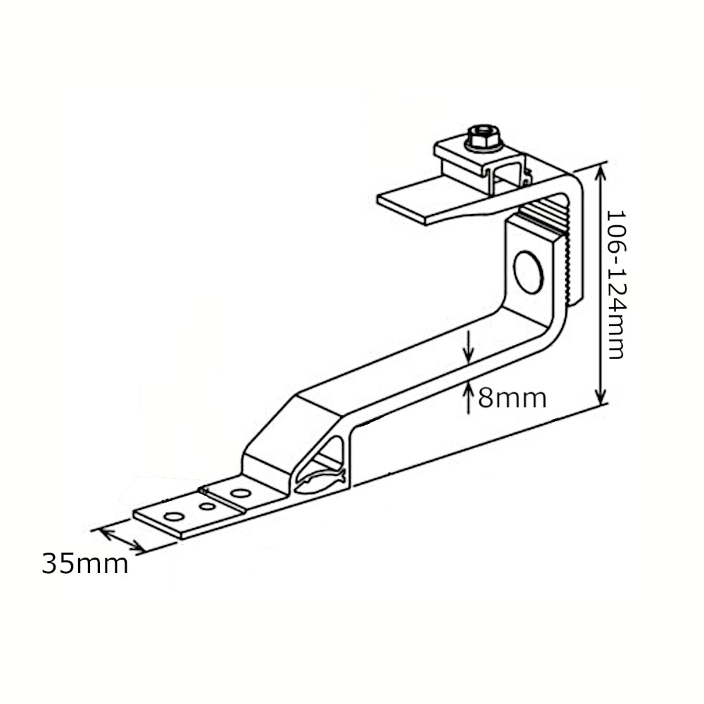 Gancio In Alluminio RH 30 Per Coperture Inclinate Fischer Gancio In Alluminio Per Coperture Inclinate 30 H Fischer Misure