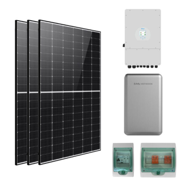 Kit Fotovoltaico 9kWp monofase con 10kWh di accumulo