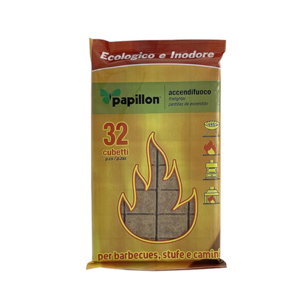 Accendifuoco Ecologico E Inodore 32 Pezzi Papillon