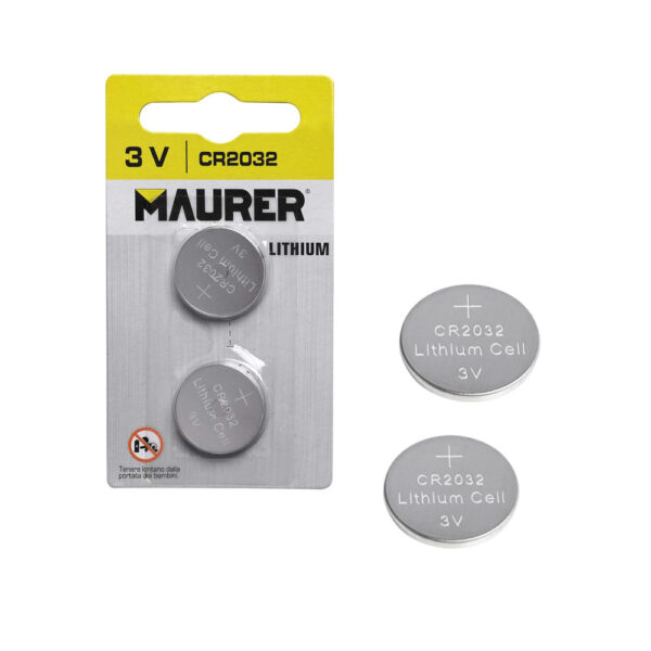 Batteria A Litio A Bottone CR2032 3V Maurer