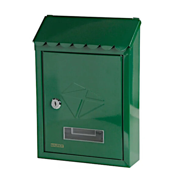 Cassetta Postale Verde Con Stampa Maurer