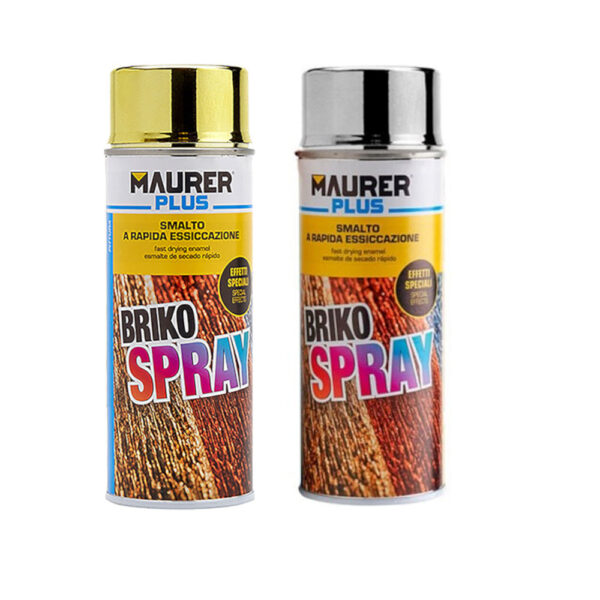 Smalto Spray Effetto Cromato Brikospray Maurer