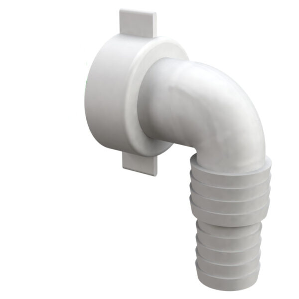 Attacco portagomma curvo per lavatrice 1