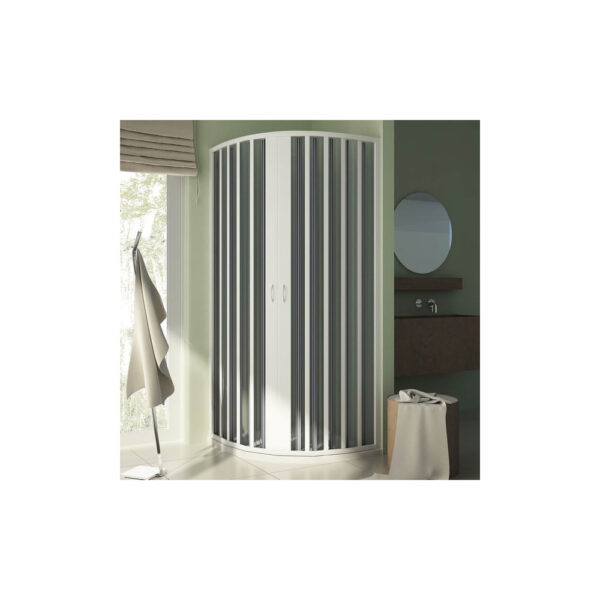 Box doccia semicircolare a soffietto 90cm