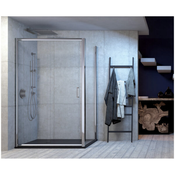 Lato Tonga trasparente per box angolare 77,5-80cm Giava