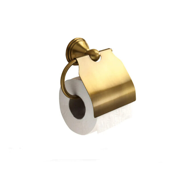 Portarotolo Con Coperchio ottone bronzato Romance Gedy