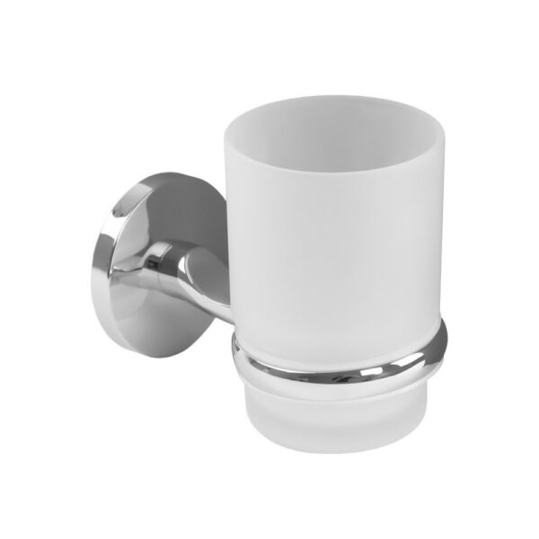 Portaspazzolino cromato da muro Vermont Gedy