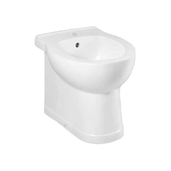 Bidet a pavimento filomuro Ischia bianco opaco
