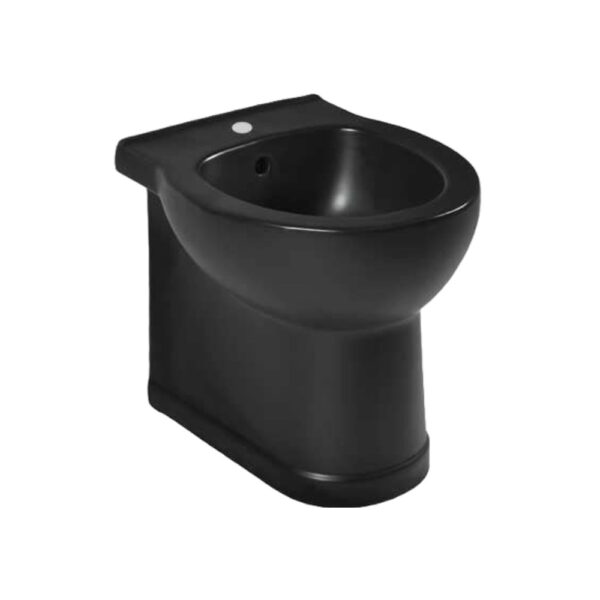 Bidet a pavimento filomuro Ischia nero opaco