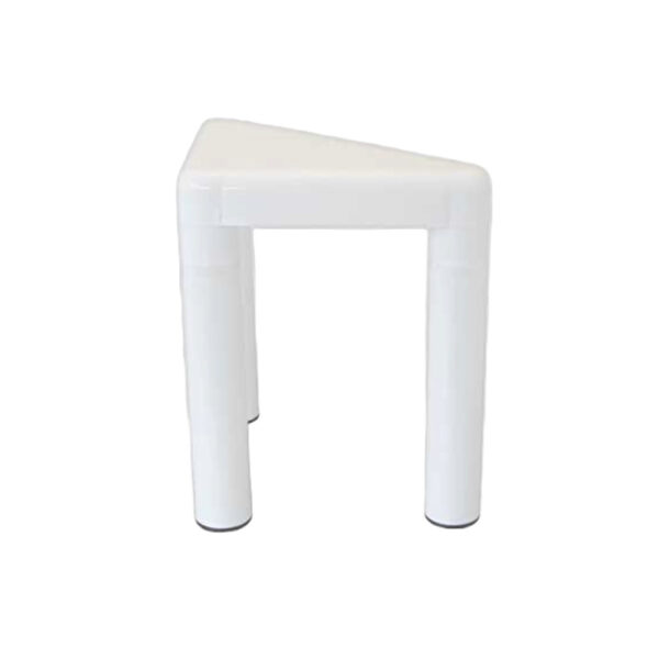 Sgabello doccia Trio in ABS bianco