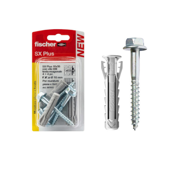 Tasselli Con Viti Esagonale SX Plus BM Fischer